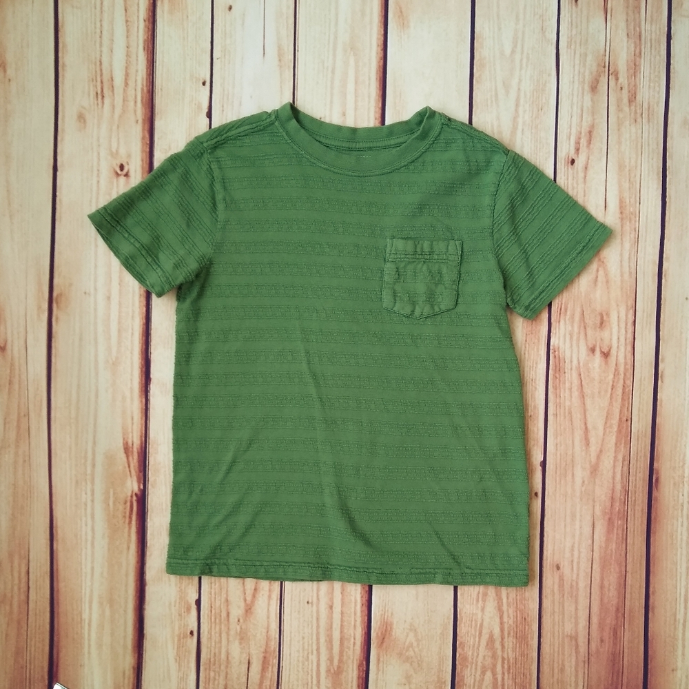 Gymboree Green Textured Tee Size 5-6